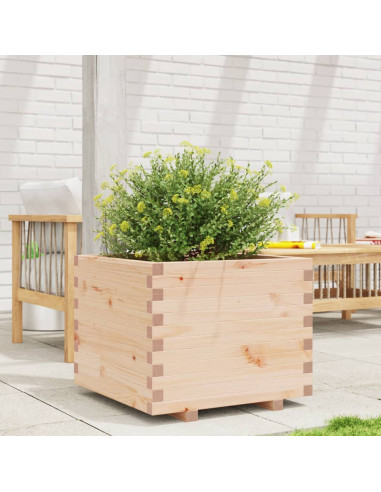 Fioriera da Giardino 60x60x49,5 cm in Legno Massello di Pino