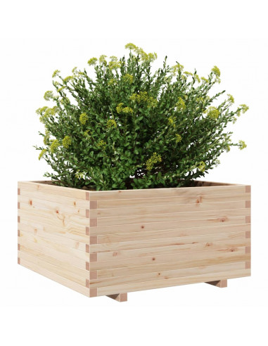 Fioriera da Giardino 90x90x49,5 cm in Legno Massello di Pino