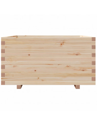 Fioriera da Giardino 90x90x49,5 cm in Legno Massello di Pino