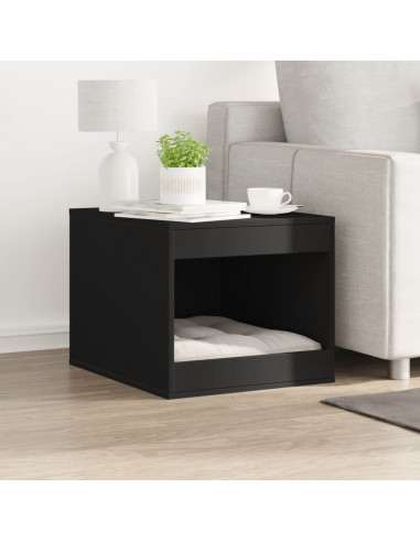 Recinto per Lettiera per Gatti Nero 47x59x42 cm in Truciolato