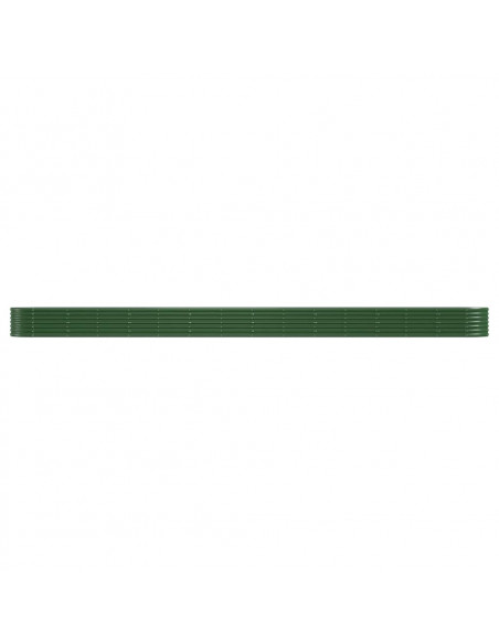 Letto Giardino Acciaio Verniciato a Polvere 620x80x36 cm Verde