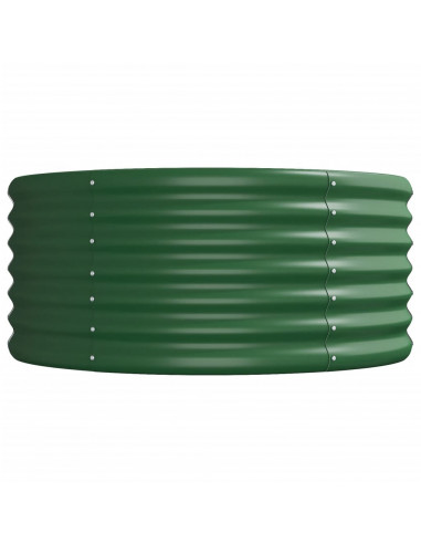 Letto Giardino Acciaio Verniciato a Polvere 620x80x36 cm Verde