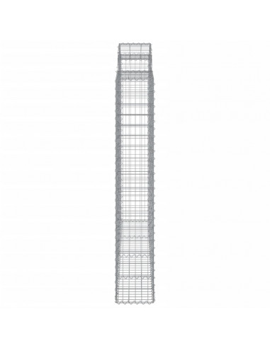 Cesti Gabbioni ad Arco 2 pz 200x30x180/200 cm Ferro Zincato