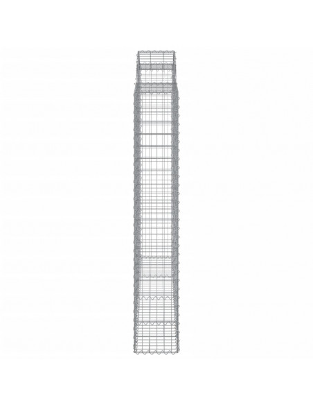 Cesti Gabbioni ad Arco 2 pz 200x30x180/200 cm Ferro Zincato