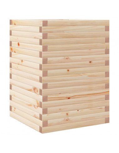 Fioriera da Giardino 50x50x68,5 cm in Legno Massello di Pino