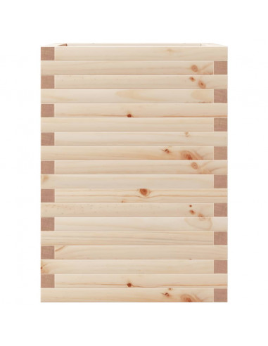 Fioriera da Giardino 50x50x68,5 cm in Legno Massello di Pino