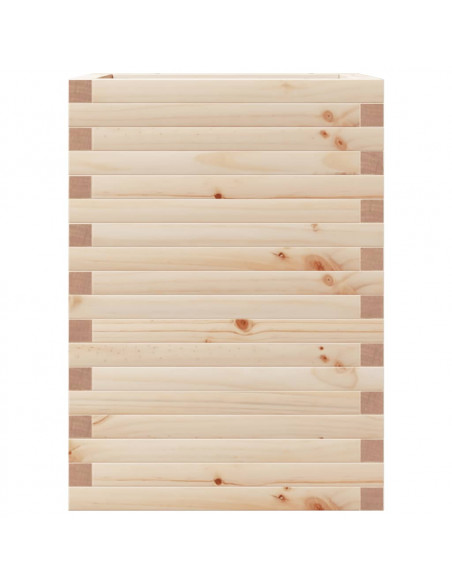 Fioriera da Giardino 50x50x68,5 cm in Legno Massello di Pino