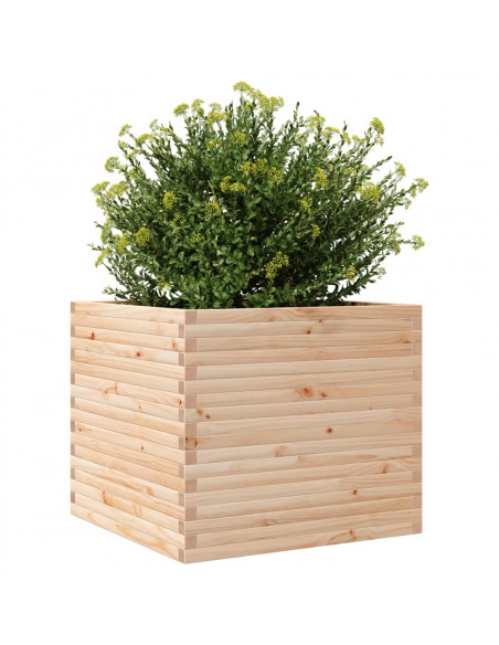 Fioriera da Giardino 80x80x68,5 cm in Legno Massello di Pino