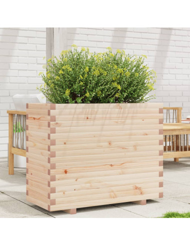 Fioriera da Giardino 90x40x72,5 cm in Legno Massello di Pino