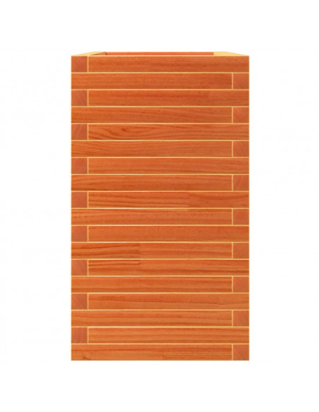 Fioriera Giardino Marrone Cera 90x40x72,5cm Legno Massello Pino
