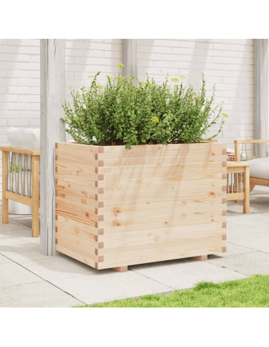 Fioriera da Giardino 90x60x72 cm in Legno Massello di Pino