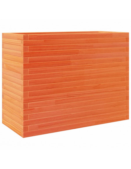 Fioriera Giardino Marrone Cera 90x40x68,5cm Legno Massello Pino