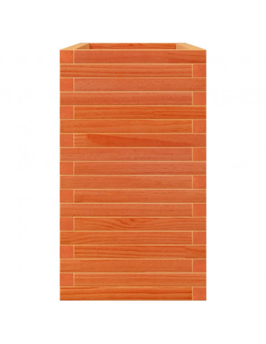 Fioriera Giardino Marrone Cera 90x40x68,5cm Legno Massello Pino