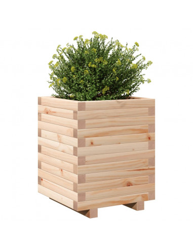 Fioriera da Giardino 40x40x49,5 cm in Legno Massello di Pino