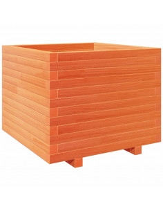 Fioriera Giardino Marrone Cera 60x60x49,5cm Legno Massello Pino 2