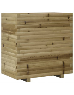 Fioriera da Giardino 70x40x72 cm in Legno di Pino Impregnato 2