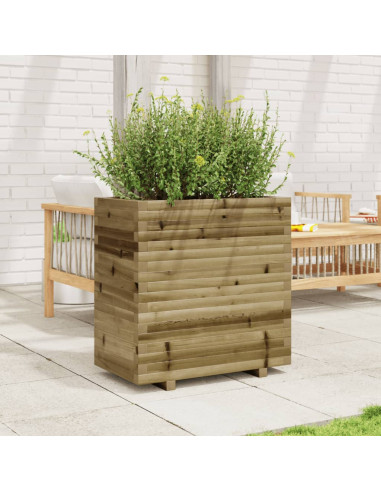 Fioriera da Giardino 70x40x72 cm in Legno di Pino Impregnato