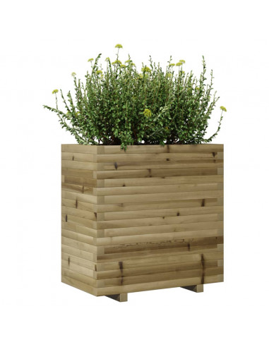 Fioriera da Giardino 70x40x72 cm in Legno di Pino Impregnato
