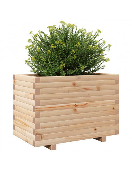 Fioriera da Giardino 70x40x49,5 cm in Legno Massello di Pino