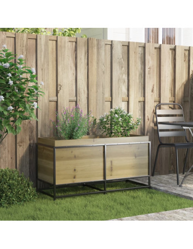 Fioriera da Giardino 100x40x50 cm in Legno di Pino Impregnato