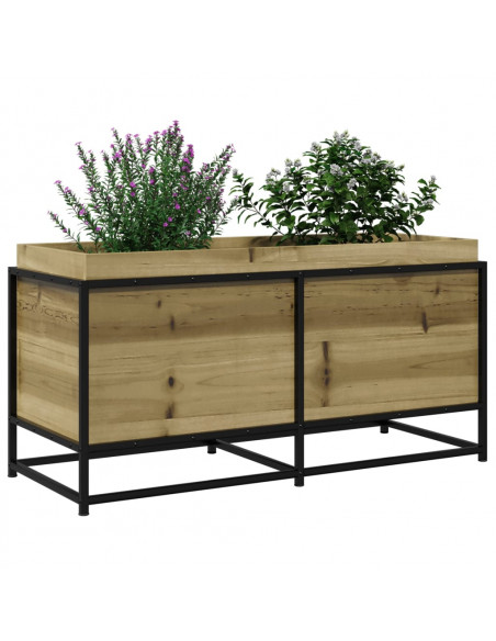 Fioriera da Giardino 100x40x50 cm in Legno di Pino Impregnato