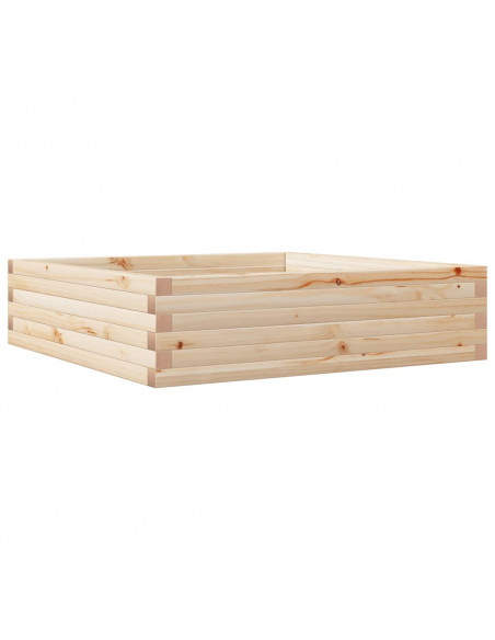 Fioriera da Giardino 90x90x23 cm in Legno Massello di Pino