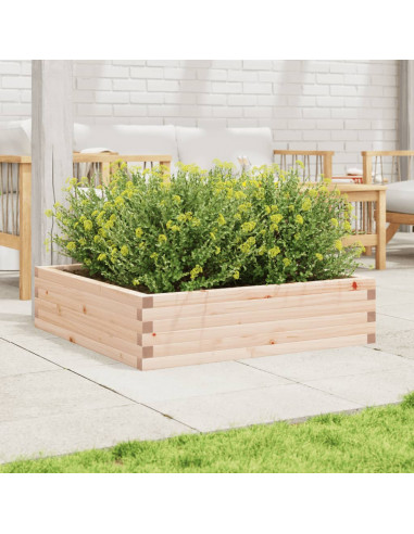 Fioriera da Giardino 90x90x23 cm in Legno Massello di Pino