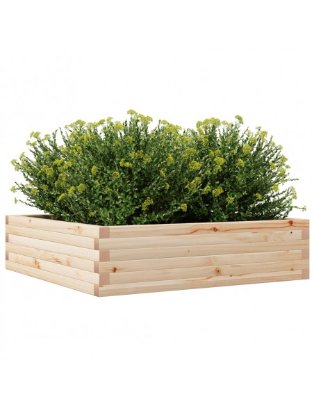 Fioriera da Giardino 90x90x23 cm in Legno Massello di Pino