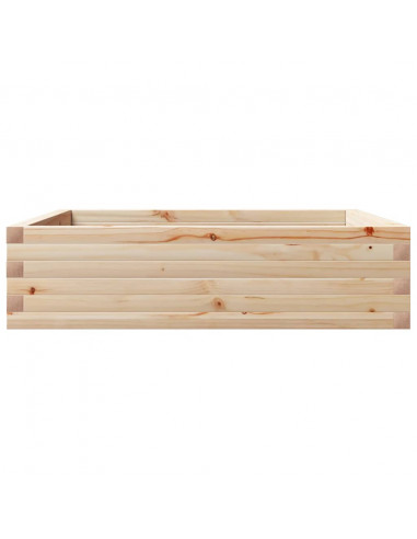 Fioriera da Giardino 90x90x23 cm in Legno Massello di Pino