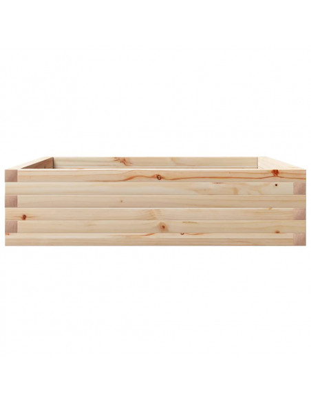 Fioriera da Giardino 90x90x23 cm in Legno Massello di Pino