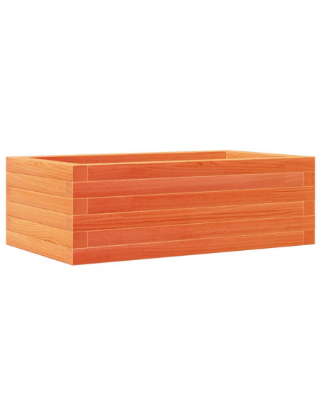 Fioriera Giardino Marrone Cera 70x40x23cm Legno Massello Pino