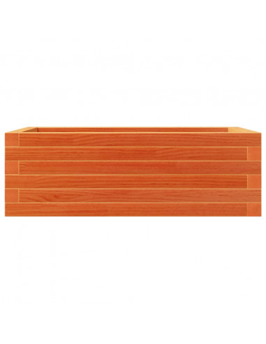 Fioriera Giardino Marrone Cera 70x40x23cm Legno Massello Pino