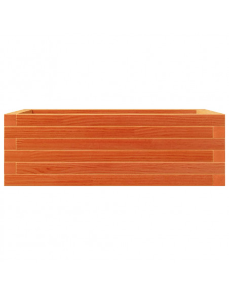 Fioriera Giardino Marrone Cera 70x40x23cm Legno Massello Pino