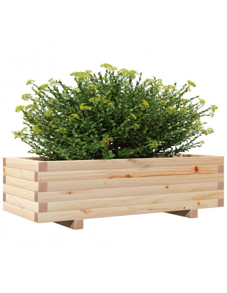 Fioriera da Giardino 90x40x26,5 cm in Legno Massello di Pino