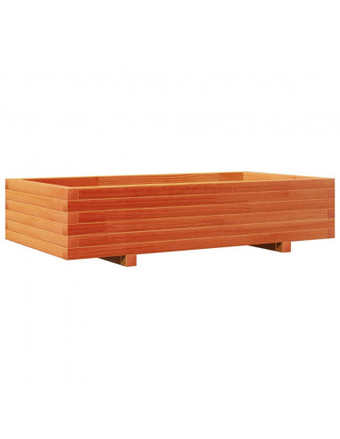 Fioriera Giardino Marrone Cera 110x60x26,5 cm Legno di Pino