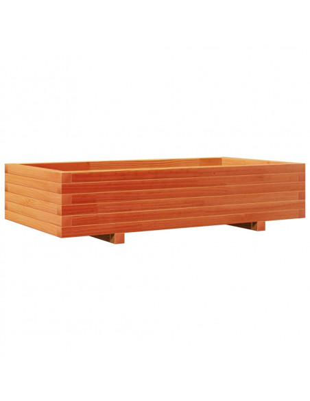 Fioriera Giardino Marrone Cera 110x60x26,5 cm Legno di Pino