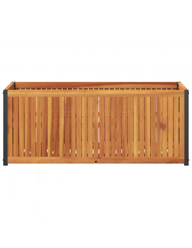 Fioriera da Giardino 110x45x44 cm in Legno Acacia e Acciaio