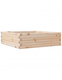 Fioriera da Giardino 80x80x23 cm in Legno Massello di Pino 2