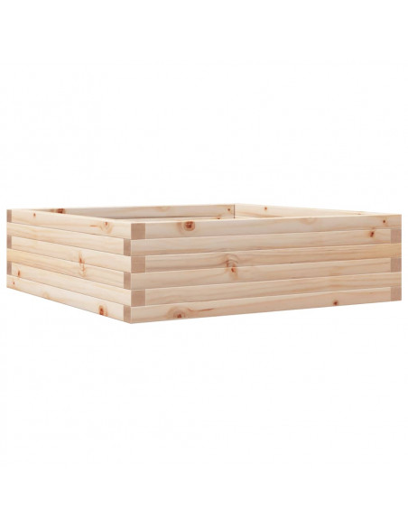 Fioriera da Giardino 80x80x23 cm in Legno Massello di Pino