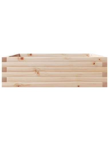 Fioriera da Giardino 80x80x23 cm in Legno Massello di Pino