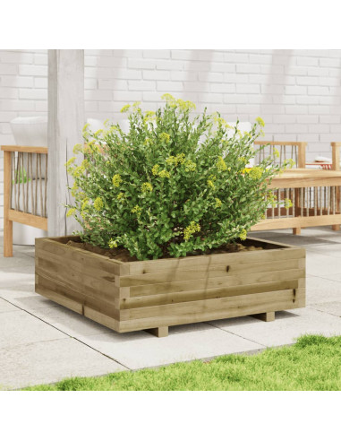 Fioriera da Giardino 80x80x26,5 cm in Legno di Pino Impregnato