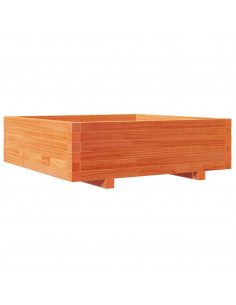 Fioriera Giardino Marrone Cera 80x80x26,5cm Legno Massello Pino 2