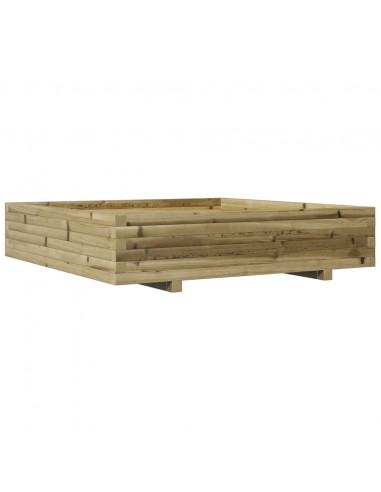 Fioriera da Giardino 110x110x26,5cm in Legno di Pino Impregnato