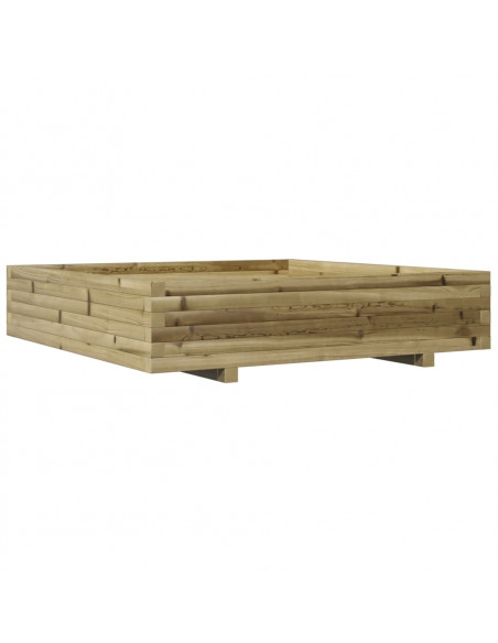 Fioriera da Giardino 110x110x26,5cm in Legno di Pino Impregnato