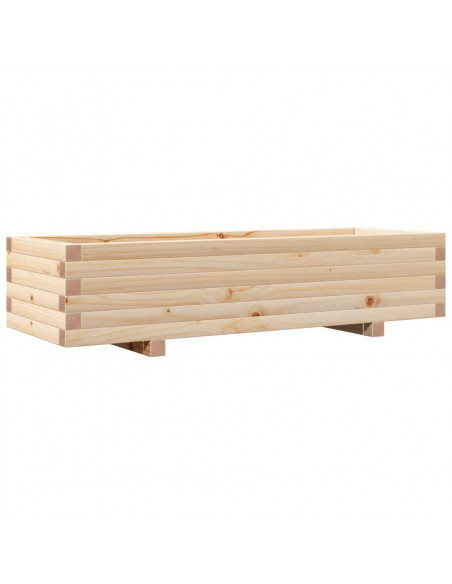 Fioriera da Giardino 110x40x26,5 cm in Legno Massello di Pino