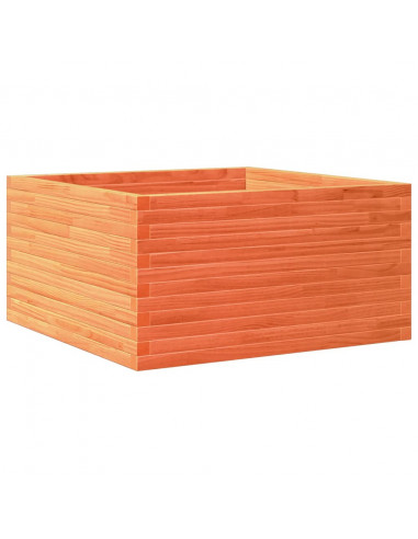 Fioriera Giardino Marrone Cera 90x90x46 cm Legno Massello Pino