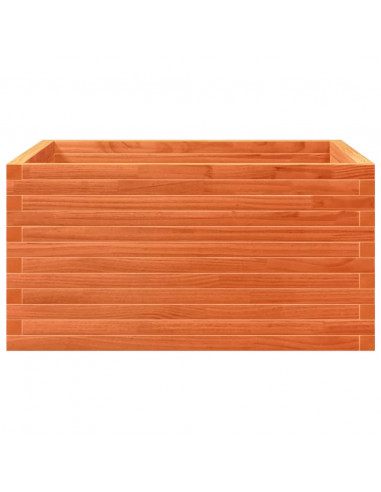 Fioriera Giardino Marrone Cera 90x90x46 cm Legno Massello Pino