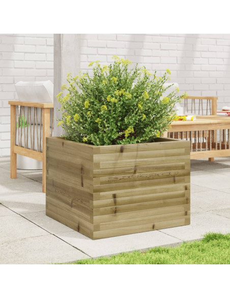 Fioriera da Giardino 60x60x46 cm in Legno di Pino Impregnato
