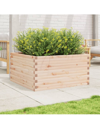 Fioriera da Giardino 90x90x46 cm in Legno Massello di Pino