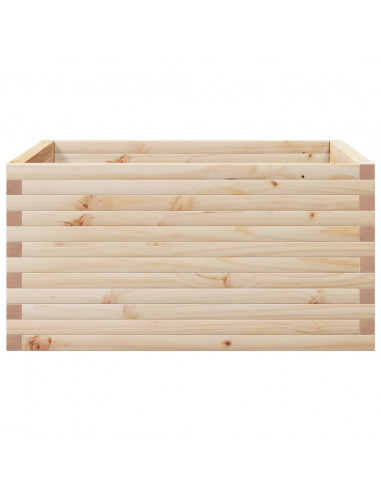 Fioriera da Giardino 90x90x46 cm in Legno Massello di Pino